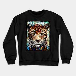 Serious leopard face Crewneck Sweatshirt